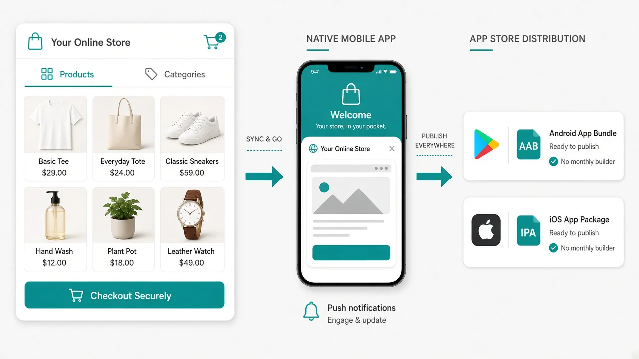 Convert Shopify to a Mobile App in 2026 (Without a $149/mo Builder)