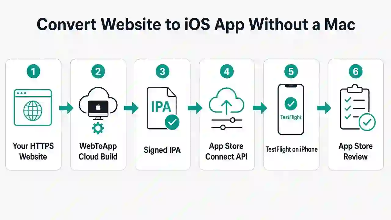 Convert a Website to an iOS App (IPA) Without a Mac