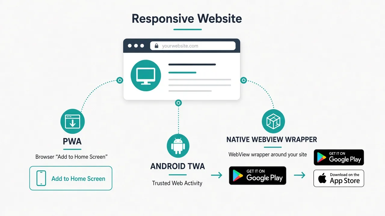 PWA vs Native Website Wrapper for App Stores in 2026